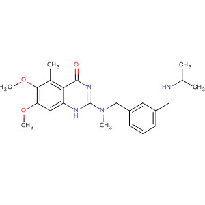 4(1H)-Quinazolinone,6,7-dimethoxy-5-methyl-2-[methyl[[3-[[(1-methylethyl)amino]methyl]phenyl]methyl]amino]-