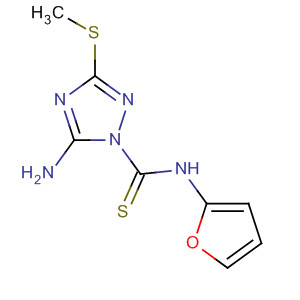 1H-1,2,4-Triazole-1-carbothioamide,5-amino-N-2-furanyl-3-(methylthio)-