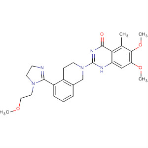 4(1H)-Quinazolinone,2-[5-[4,5-dihydro-1-(2-methoxyethyl)-1H-imidazol-2-yl]-3,4-dihydro-2(1H)-isoquinolinyl]-6,7-dimethoxy-5-methyl-