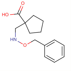 Cyclopentanecarboxylic acid, 1-[[(phenylmethoxy)amino]methyl]-