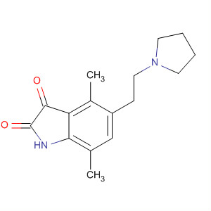 1H-Indole-2,3-dione, 4,7-dimethyl-5-[2-(1-pyrrolidinyl)ethyl]-