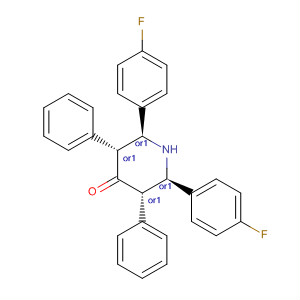 4-Piperidinone, 2,6-bis(4-fluorophenyl)-3,5-diphenyl-,(2R,3S,5R,6S)-rel-