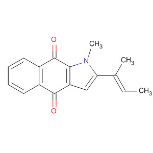 1H-Benz[f]indole-4,9-dione, 1-methyl-2-[(1E)-1-methyl-1-propenyl]-