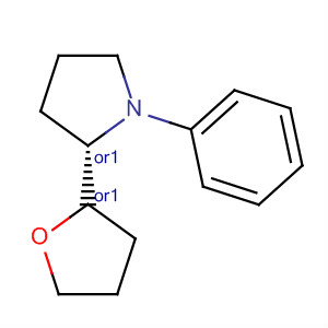 Pyrrolidine, 1-phenyl-2-[(2R)-tetrahydro-2-furanyl]-, (2S)-rel-