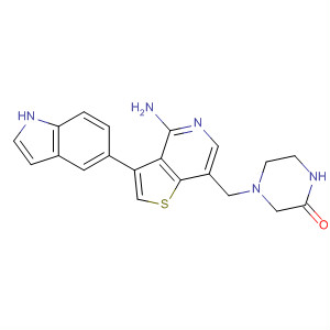 Piperazinone,4-[[4-amino-3-(1H-indol-5-yl)thieno[3,2-c]pyridin-7-yl]methyl]-
