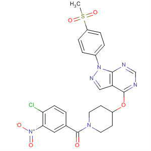 Piperidine,1-(4-chloro-3-nitrobenzoyl)-4-[[1-[4-(methylsulfonyl)phenyl]-1H-pyrazolo[3,4-d]pyrimidin-4-yl]oxy]-