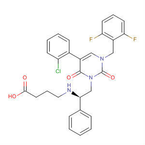 Butanoic acid,4-[[(1R)-2-[5-(2-chlorophenyl)-3-[(2,6-difluorophenyl)methyl]-3,6-dihydro-2,6-dioxo-1(2H)-pyrimidinyl]-1-phenylethyl]amino]-