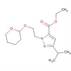 1H-Pyrazole-5-carboxylic acid,3-(1-methylethyl)-1-[2-[(tetrahydro-2H-pyran-2-yl)oxy]ethyl]-, ethyl ester