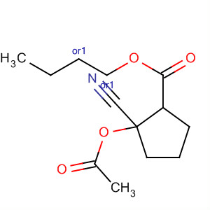 Cyclopentanecarboxylic acid, 2-(acetyloxy)-2-cyano-, butyl ester,(1R,2R)-rel-