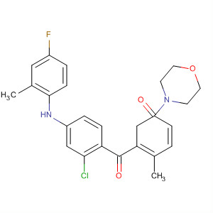 Morpholine,4-[3-[2-chloro-4-[(4-fluoro-2-methylphenyl)amino]benzoyl]-4-methylbenzoyl]-