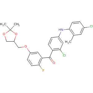 Methanone,[2-chloro-4-[(4-chloro-2-methylphenyl)amino]phenyl][5-[(2,2-dimethyl-1,3-dioxolan-4-yl)methoxy]-2-fluorophenyl]-