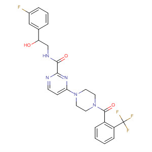 3-Pyridazinecarboxamide,N-[2-(3-fluorophenyl)-2-hydroxyethyl]-6-[4-[2-(trifluoromethyl)benzoyl]-1-piperazinyl]-