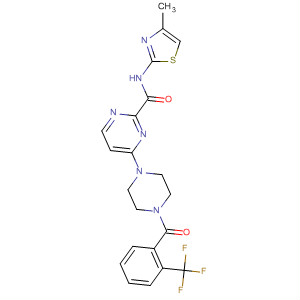 3-Pyridazinecarboxamide,N-(4-methyl-2-thiazolyl)-6-[4-[2-(trifluoromethyl)benzoyl]-1-piperazinyl]-