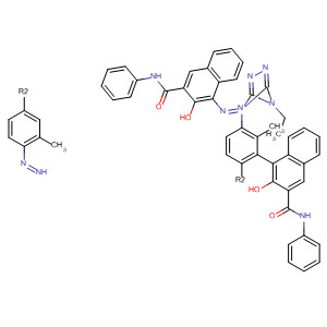 2-Naphthalenecarboxamide,4,4'-[(4-ethyl-4H-1,2,4-triazole-3,5-diyl)bis[(2-methyl-4,1-phenylene)azo]]bis[3-hydroxy-N-phenyl-