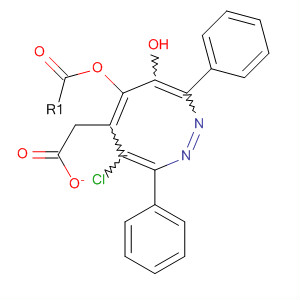 1,2-Diazocin-4-ol, 7-chloro-3,8-diphenyl-, acetate (ester)