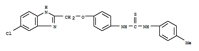 1-[4-[(5-chloro-3H-benzoimidazol-2-yl)methoxy]phenyl]-3-(4-methylpheny l)thiourea