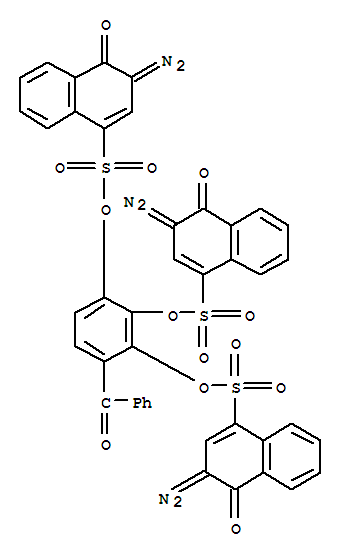4-benzoylbenzene-1,2,3-triyl tris(3-diazo-3,4-dihydro-4-oxonaphthalene-1-sulphonate)