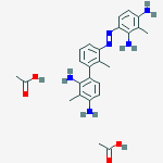 4,4'-[[2(or 4)-methyl-1,3-phenylene]azo]bis[2(or 6)-methylbenzene-1,3-diamine] diacetate