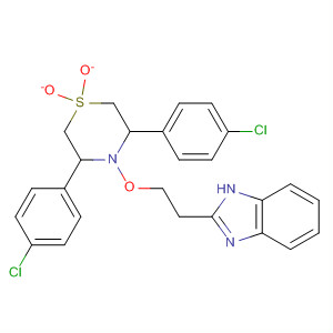 1H-Benzimidazole,2-[2-[[3,5-bis(4-chlorophenyl)-1,1-dioxido-4-thiomorpholinyl]oxy]ethyl]-