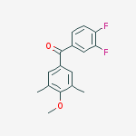 3,4-DIFLUORO-3,5-DIMETHYL-4-METHOXYBENZOPHENONE