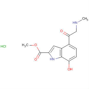 1H-Indole-2-carboxylic acid, 7-hydroxy-4-[(methylamino)acetyl]-, methylester, monohydrochloride