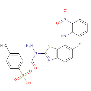 Benzenesulfonic acid, 4-methyl-,2-[6-fluoro-7-[(2-nitrophenyl)amino]-2-benzothiazolyl]hydrazide