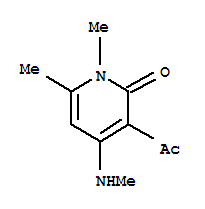 3-acetyl-1,6-dimethyl-4-(methylamino)-2-pyridone