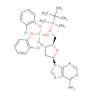 3'-Adenylic acid, 2'-deoxy-5'-O-[(1,1-dimethylethyl)dimethylsilyl]-,bis(2-chlorophenyl) ester