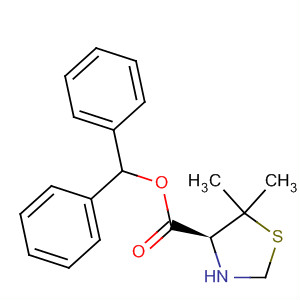 4-Thiazolidinecarboxylic acid, 5,5-dimethyl-, diphenylmethyl ester, (S)-