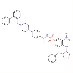 Benzamide,4-[4-([1,1'-biphenyl]-2-ylmethyl)-1-piperazinyl]-N-[[3-nitro-4-[[tetrahydro-4-(phenylthio)-3-furanyl]amino]phenyl]sulfonyl]-