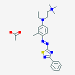 [2-[ethyl[3-methyl-4-[(3-phenyl-1,2,4-thiadiazol-5-yl)azo]phenyl]amino]ethyl]trimethylammonium acetate