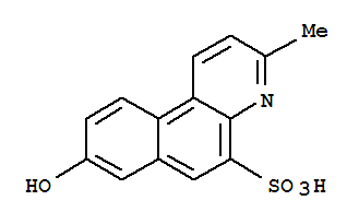 Benzo[f]quinoline-5-sulfonic  acid,  8-hydroxy-3-methyl-