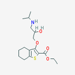 ethyl 3-[2-hydroxy-3-(propan-2-ylamino)propoxy]-4,5,6,7-tetrahydro-1-benzothiophene-2-carboxylate