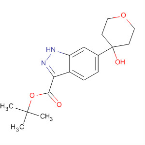 1H-Indazole-3-carboxylic acid, 6-(tetrahydro-4-hydroxy-2H-pyran-4-yl)-,1,1-dimethylethyl ester
