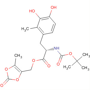 L-Tyrosine, N-[(1,1-dimethylethoxy)carbonyl]-3-hydroxy-a-methyl-,(5-methyl-2-oxo-1,3-dioxol-4-yl)methyl ester