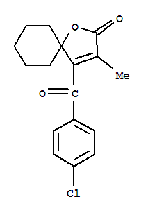 1-Oxaspiro(4.5)dec-3-en-2-one, 4-(4-chlorobenzoyl)-3-methyl-