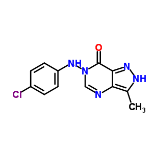 6-((4-Chlorophenyl)amino)-3-methyl-1,6-dihydro-7H-pyrazolo(4,3-d)pyrim idin-7-one