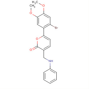2H-Pyran-2-one,6-(2-bromo-4,5-dimethoxyphenyl)-3-[(phenylamino)methyl]-