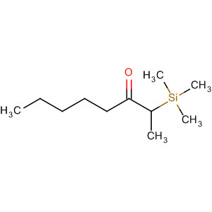 3-Octanone, 2-(trimethylsilyl)-