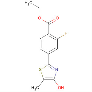 Benzoic acid, 2-fluoro-4-(4-hydroxy-5-methyl-2-thiazolyl)-, ethyl ester