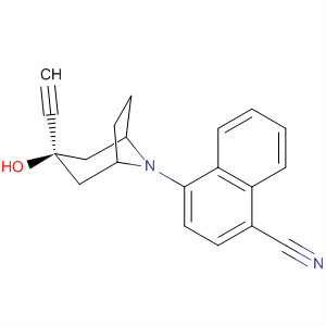 1-Naphthalenecarbonitrile,4-[(3-endo)-3-ethynyl-3-hydroxy-8-azabicyclo[3.2.1]oct-8-yl]-
