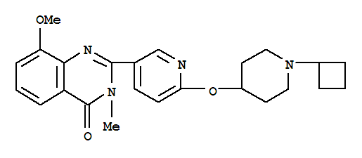 4(3H)-Quinazolinone,  2-[6-[(1-cyclobutyl-4-piperidinyl)oxy]-3-pyridinyl]-8-methoxy-3-methyl-