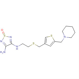 1,2,5-Thiadiazole-3,4-diamine,N-[2-[[[5-(1-piperidinylmethyl)-3-thienyl]methyl]thio]ethyl]-, 1-oxide