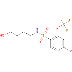 Benzenesulfonamide, 4-bromo-N-(4-hydroxybutyl)-2-(trifluoromethoxy)-
