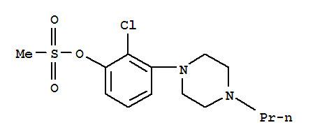 Phenol, 2-chloro-3-(4-propyl-1-piperazinyl)-, 1-methanesulfonate