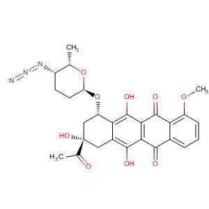 5,12-Naphthacenedione,8-acetyl-10-[[(2R,5S,6S)-5-azidotetrahydro-6-methyl-2H-pyran-2-yl]oxy]-7,8,9,10-tetrahydro-6,8,11-trihydroxy-1-methoxy-, (8S,10S)-