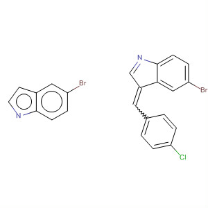 1H-Indole, 3,3'-[(4-chlorophenyl)methylene]bis[5-bromo-