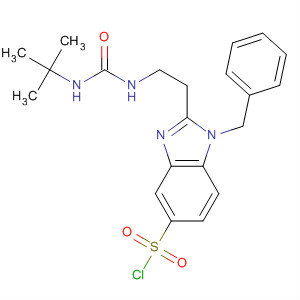 1H-Benzimidazole-5-sulfonyl chloride,2-[2-[[[(1,1-dimethylethyl)amino]carbonyl]amino]ethyl]-1-(phenylmethyl)-