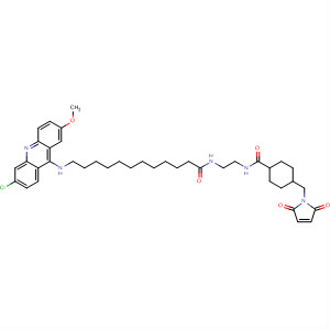 Cyclohexanecarboxamide,N-[2-[[12-[(6-chloro-2-methoxy-9-acridinyl)amino]-1-oxododecyl]amino]ethyl]-4-[(2,5-dihydro-2,5-dioxo-1H-pyrrol-1-yl)methyl]-