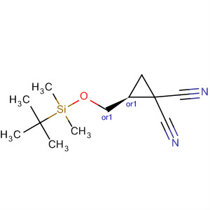 1,1-Cyclopropanedicarbonitrile,2-[(R)-[(1,1-dimethylethyl)dimethylsilyl]hydroxymethyl]-, (2S)-rel-